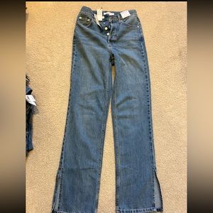 Top shop split hem high waisted jeans